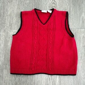 Red Koala Kid's Preppy Festive Sweater Vest Size 48 Months